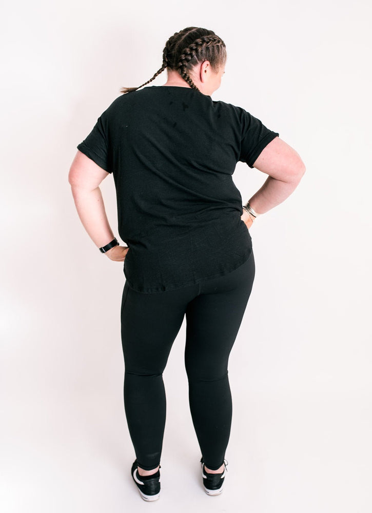 Black Full Length Tights - Anam Activewear