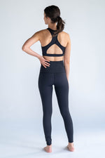 Black Full Length Tights + Sports Bra Two-Piece Set - Anam Activewear