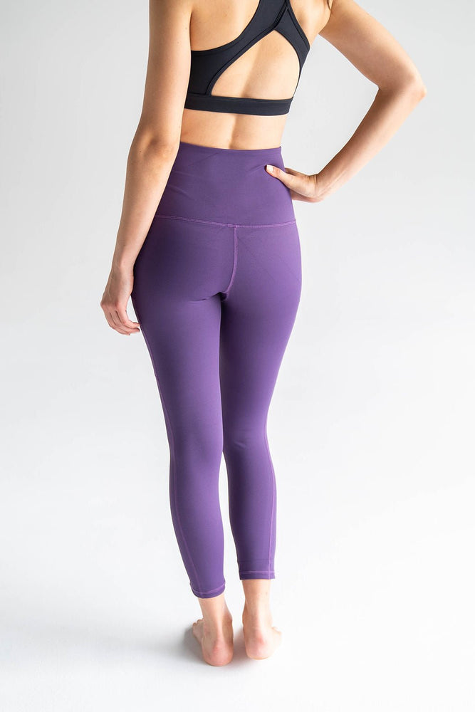 Purple 7/8 Tights - Anam Activewear